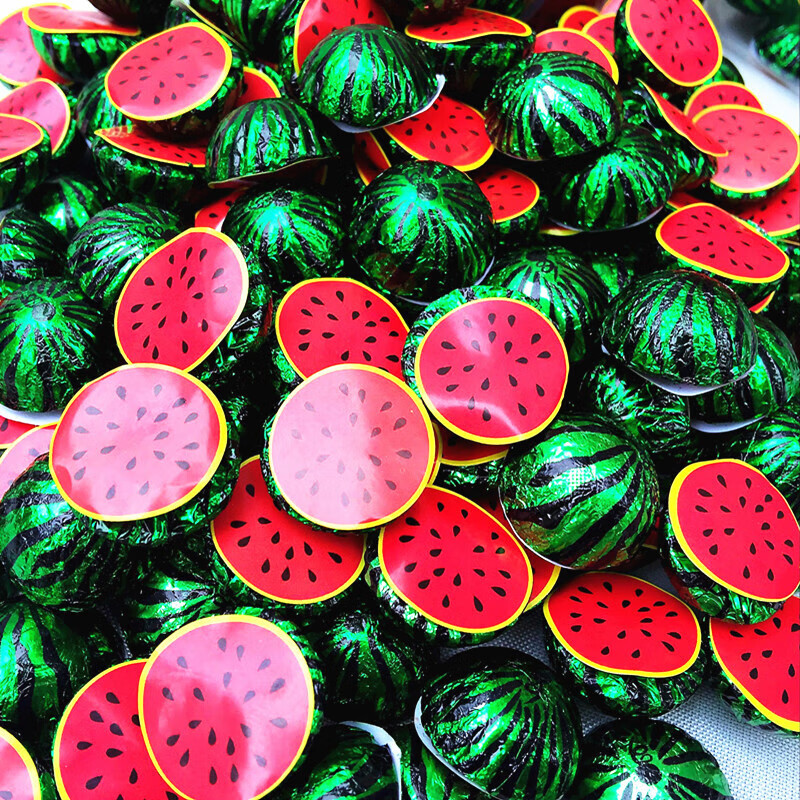 西瓜夹心巧克力1桶650g(约180粒