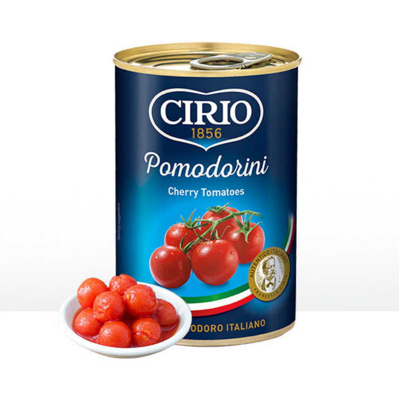茗仟(mingqian)意大利进口 茄意欧cirio樱桃番茄罐头400g/罐 0脂肪 整