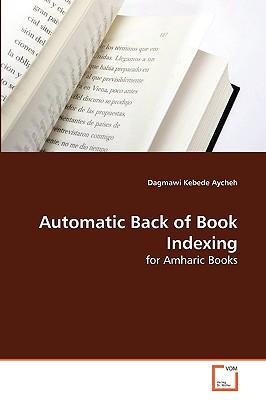 预订Automatic Back of Book Indexing
