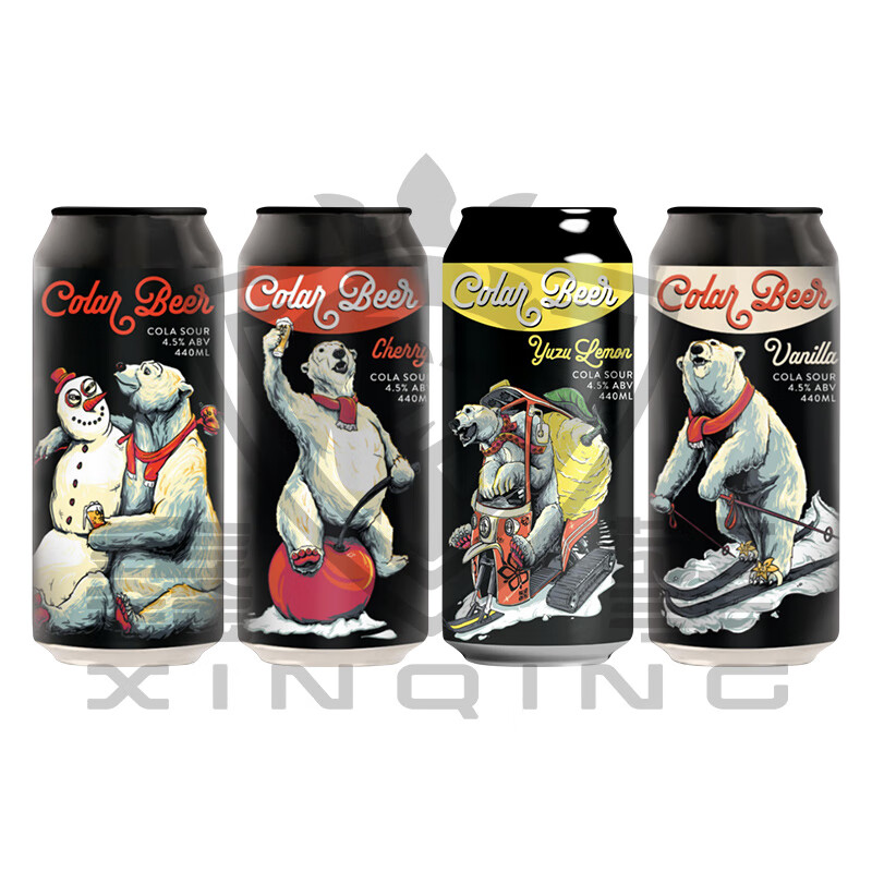 幻视新西兰进口幻视精酿啤酒 酒花救赎西海岸IPA可乐熊酸艾尔啤酒 4款酸艾尔 440mL 4罐