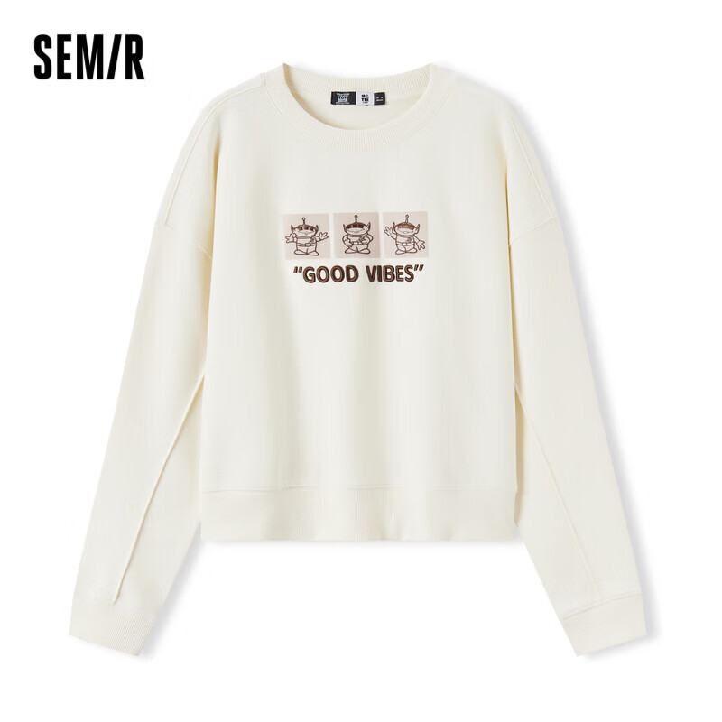 森马(semir)商场同款|迪士尼玩具总动员合作系列卫衣女2023刺绣