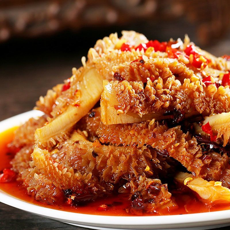 Derenruyu【40包】内蒙古牛肚香辣卤味烧烤牛百叶牛肉熟食解馋零食 麻辣味 1g 买15+15【发30包】