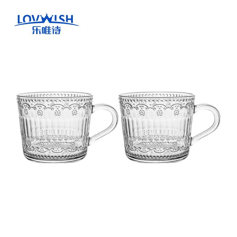 乐唯诗（NERVISHI）玻璃牛奶杯简约玻璃杯早餐杯玻璃水杯玻璃茶杯家用杯子 【2只】欧式浮雕牛奶杯使用感如何?