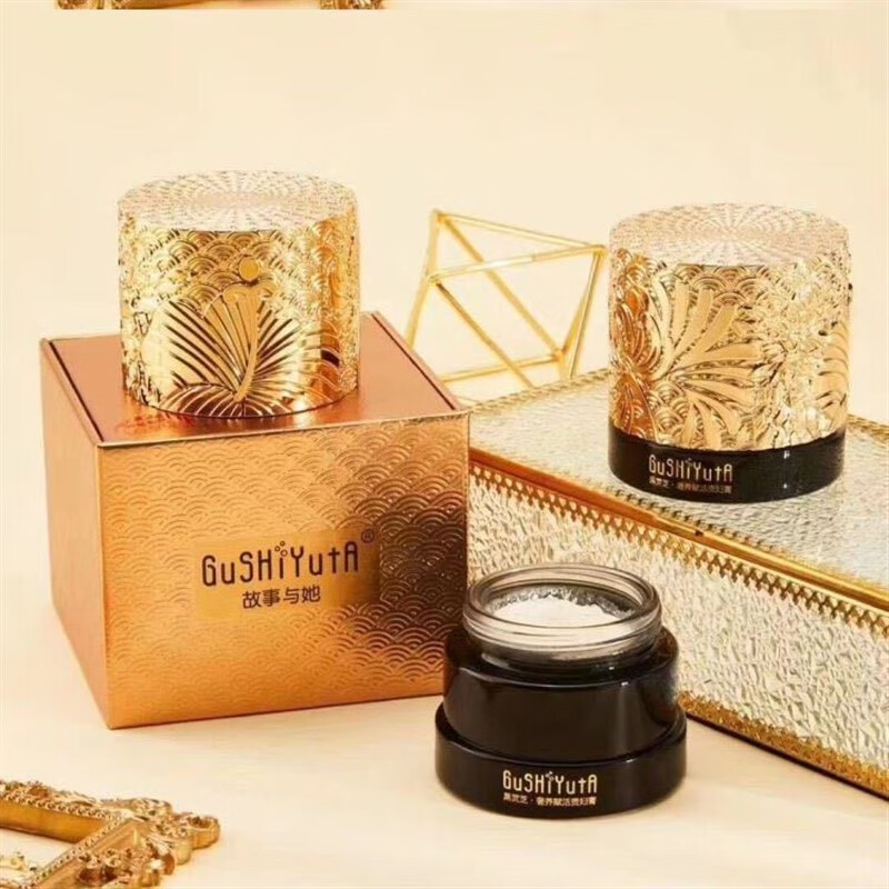 韵芙秀网红故事与她黑灵芝奢养赋活贵妇膏滋润肌肤锁水保湿 故事与她