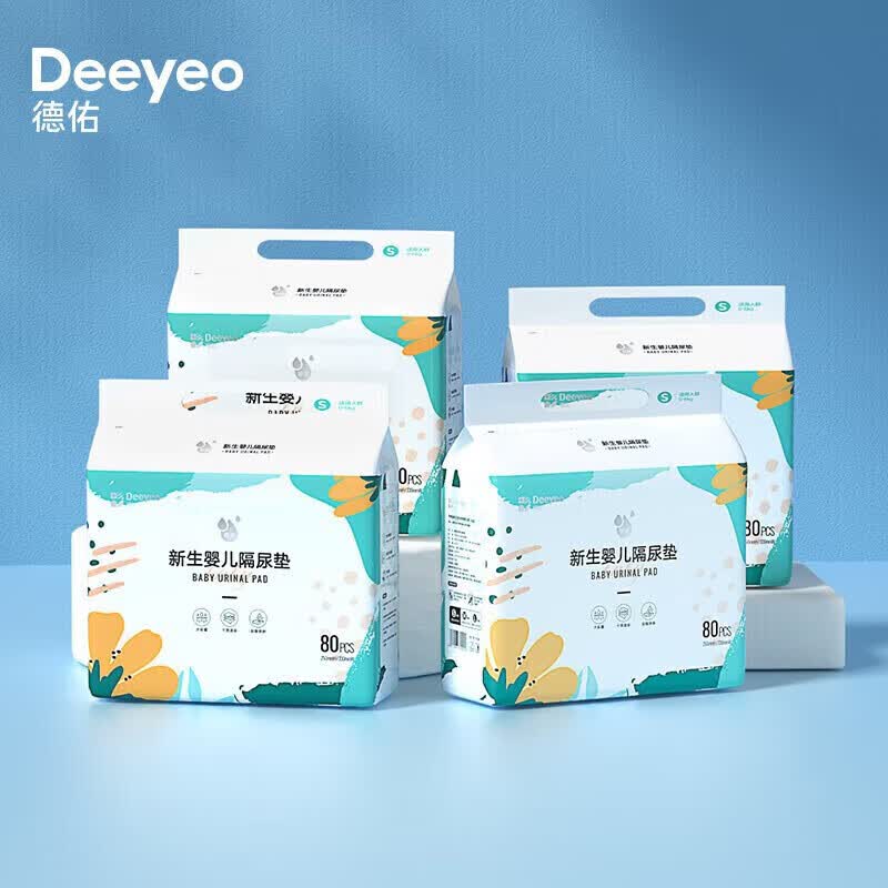 德佑婴儿童隔尿垫一次性防水透气不可洗护理垫新生宝宝用品产褥垫 【银装S码80片/包】*4包使用感如何?