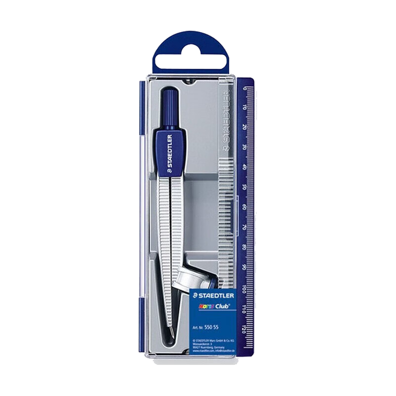 施德樓（STAEDTLER）圓規 夾筆款小學(xué)初中高中生考試作圖工具 金屬工程制圖繪圖文具套裝開(kāi)學(xué)必備用品55055