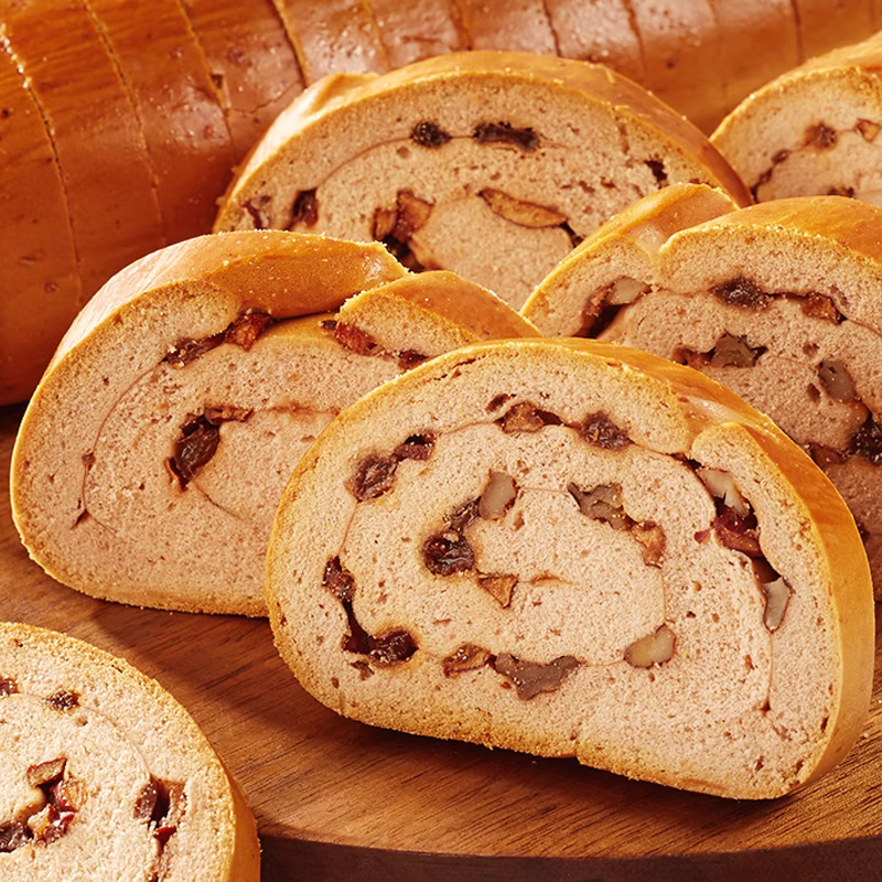 不二搭档全麦黑麦坚果俄罗斯大列巴面包无糖早餐车轮切片面包代餐独立包装 全麦 50g*8包