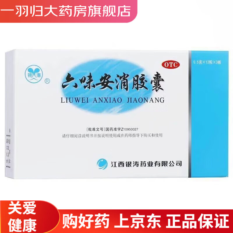 银涛 六味安消胶囊 0.5g*36粒