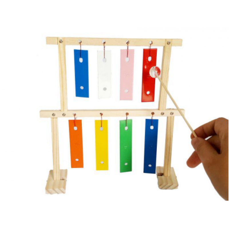 乐器自制弦乐器编钟八音琴小制作diy教育科技班材料包皮筋琴能弹奏