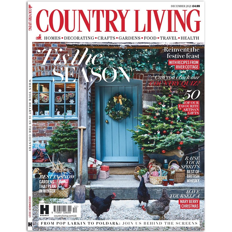 【单期可选】Country Living 乡村生活 2023/22年月刊 英国家居别墅设计杂志 2021年12月刊