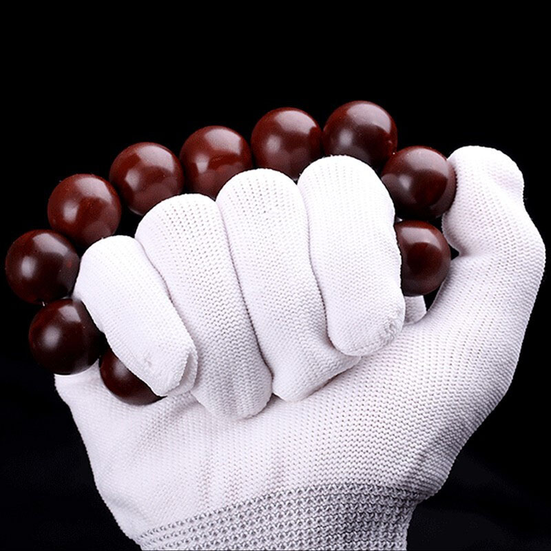 彩荷文玩纳米包浆手套盘玩盘手串盘珠子手套小叶紫檀沉香木手串 文玩