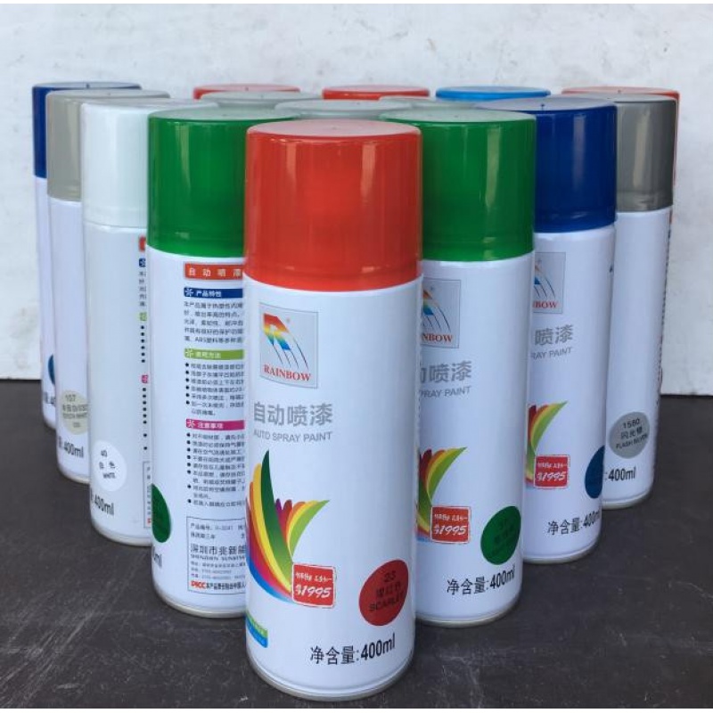 云启格()自喷漆 彩虹精化400ml 金属手摇自动喷漆 手动喷漆 31深黄色