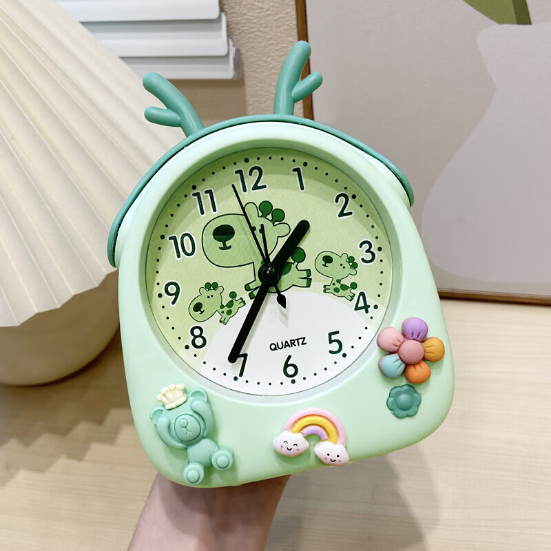 苍塑女童闹钟2023新款儿童女孩可爱高颜值桌面时钟小学生专用起床神器