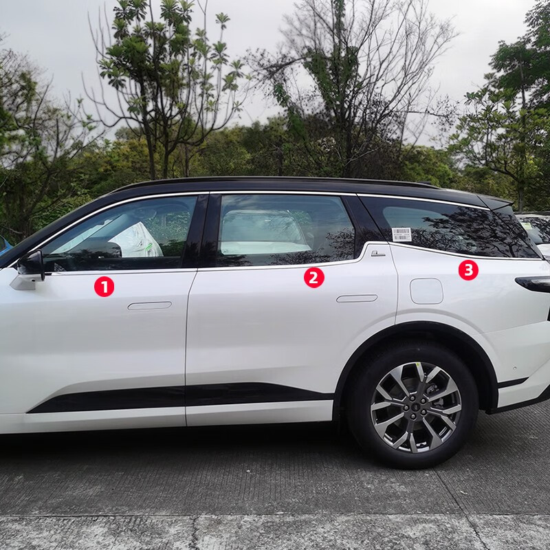 宝利丰福特锐界l不锈钢车窗饰条加装下窗亮条锐界l升级黑武士黑色亮条