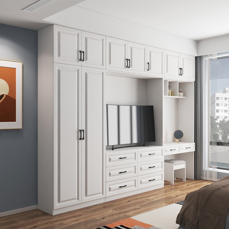 映福 映福 现代简约衣柜电视柜组合一体卧室电视柜墙定制收纳储物柜