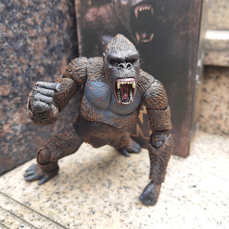 南旭动力哥斯拉大战金刚骷髅岛大猩猩怪兽手办拉顿基多拉模型可动创意
