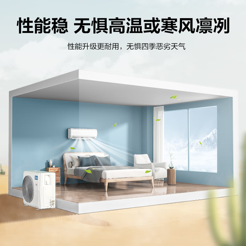 美的(Midea) 新一级 冷静星 1.5匹 变频冷暖 壁挂式空调挂机 京东小家智能家电 KFR-35GW/BP3DN8Y-PH200(1)