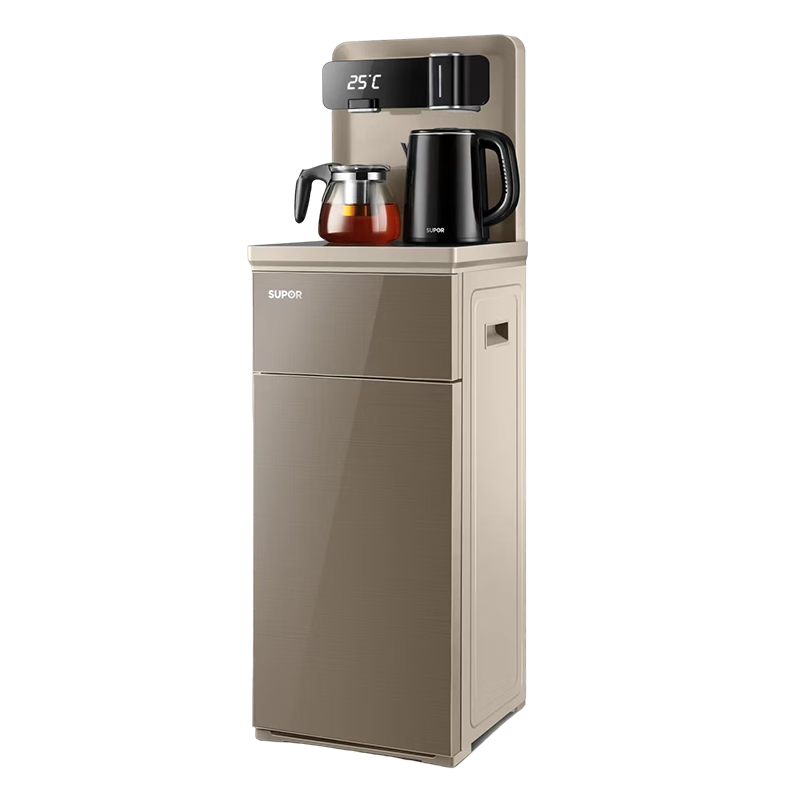 茶吧机 家用高端饮水机 遥控智能下置水桶 全自动自主控温立式316L水壶泡茶机 CBJ33