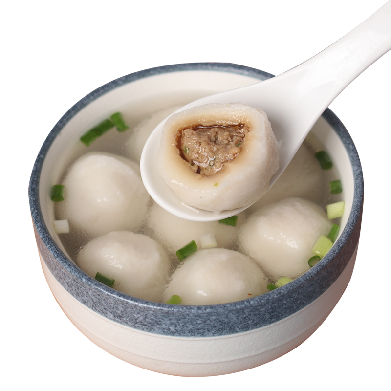 虎钢馋包心福州鱼丸手工丸福建特产正宗小吃冷冻添加火锅鱼肉丸大无纯