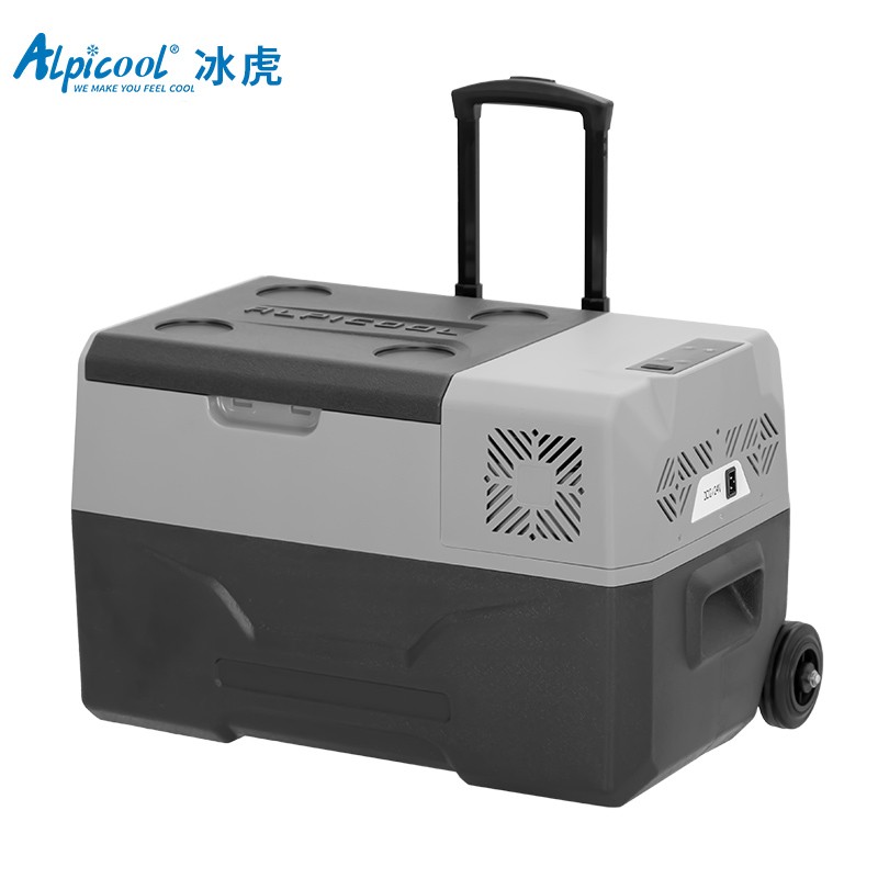 冰虎车载冰箱 压缩机制冷车用12v24v家用220v拉杆便携汽车货车小型