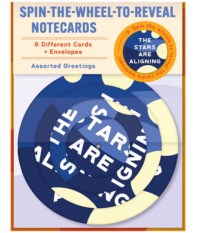 预订 英文原版 spin-the-wheel-to-reveal notecards 旋转轮盘显示