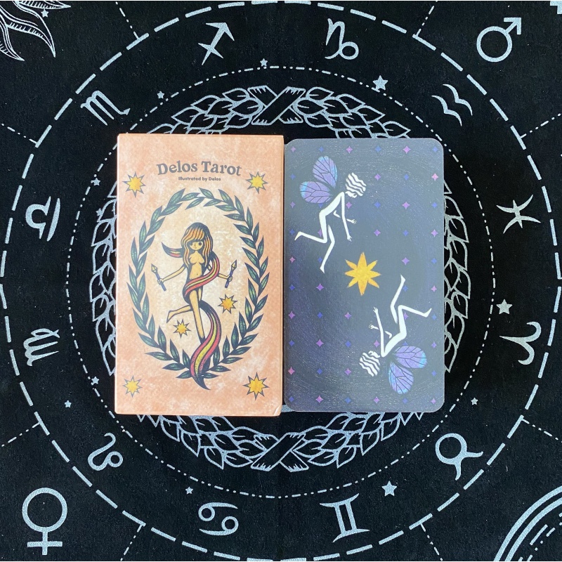 吾诺delos tarot 提洛塔罗牌版英文桌游卡牌配牌袋 提洛塔罗牌 牌袋
