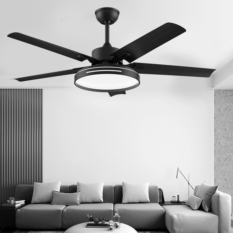 吊扇灯工业风扇灯卧室家用餐厅客厅厨房风扇灯北欧带灯电风扇吊灯一体