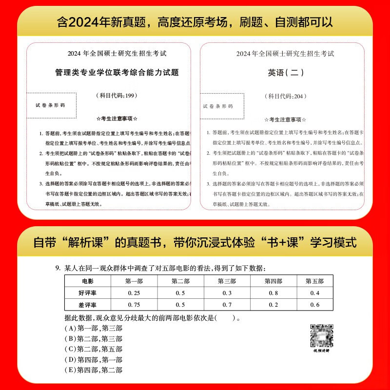 中公教育2025 MBA、MPA、MPAcc管理类联考：【综合能力+英语（二）】教材+真题+模拟 8本套（复习指南+历年真题精讲+全真模拟试卷）写作+逻辑+数学+英语二管综199教材