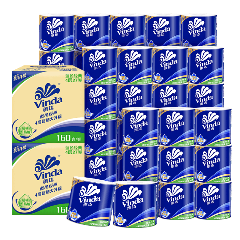 ���ڲ�����ά�Vinda����о��ֽ ��ɫ����4��160��*54�� ����ֽ����