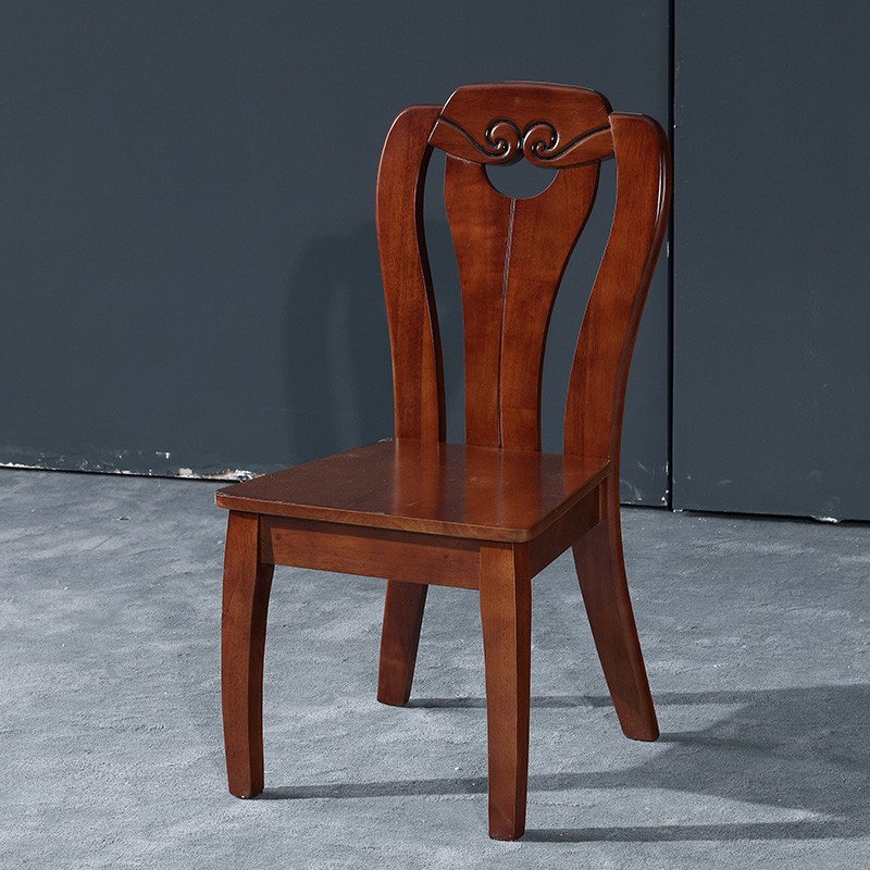 有棱有角 餐椅 现代简约中小户型木质餐桌椅餐椅 胡桃色 单椅 cz-2041
