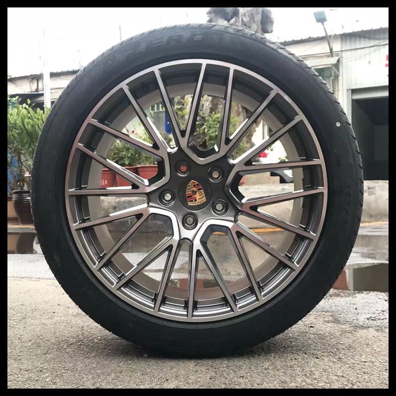 迈翱适用19寸20寸21寸22寸保时捷卡宴玛卡原厂轮毂轮胎升级改装钢圈 1