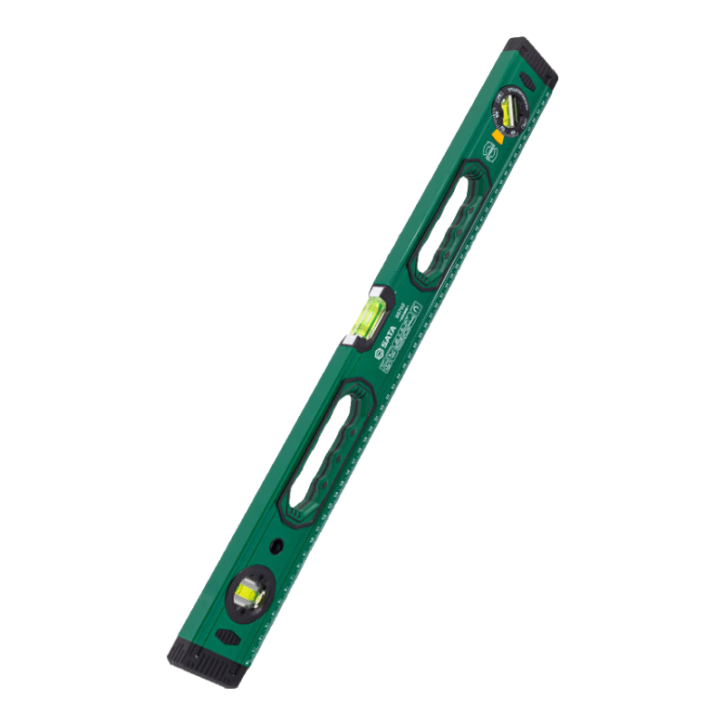 世達（SATA）水平尺高精度靠尺多功能鋁合金裝修水平儀05703帶磁水平尺800MM