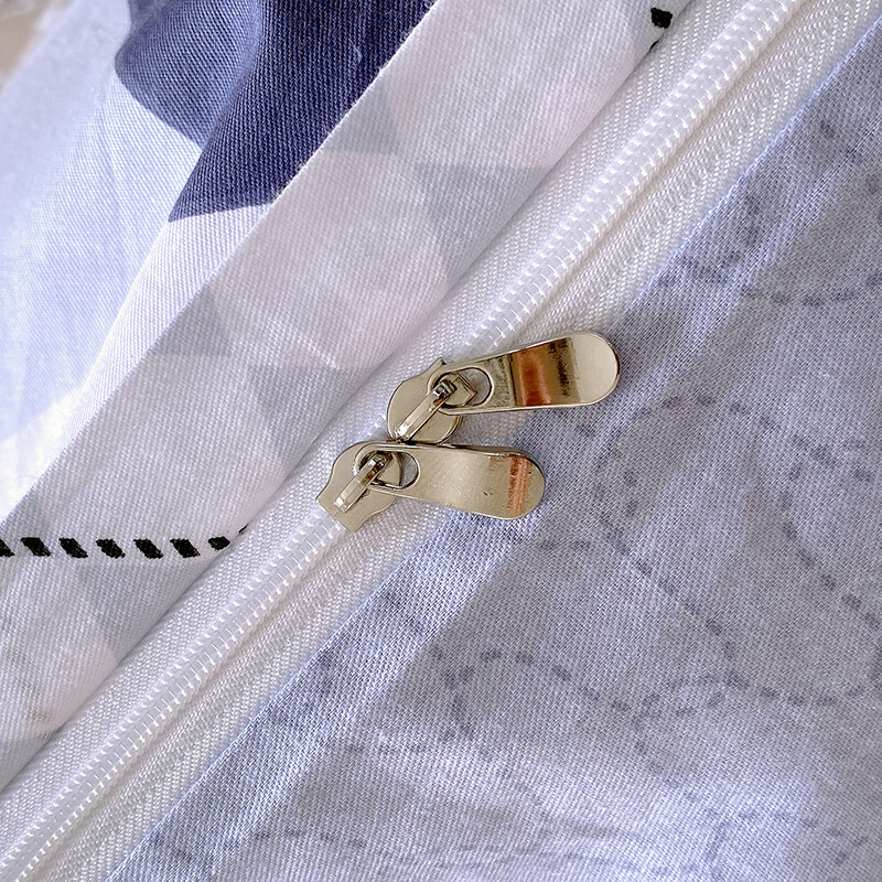 恒源祥 纯棉被套单件 100%全棉学生宿舍单人被罩亲肤透气春秋冬四季通用 卡斯图-蓝（100%棉） 适合150*200cm被子