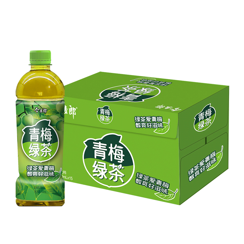 拍2件 今麦郎 果汁饮料 茶饮料500ml*15整箱装 多口味饮料 青梅绿茶