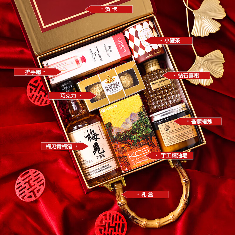 礼伴娘礼物婚礼婚宴会满月订婚回礼伴手礼礼盒 神秘花园【套装一】京
