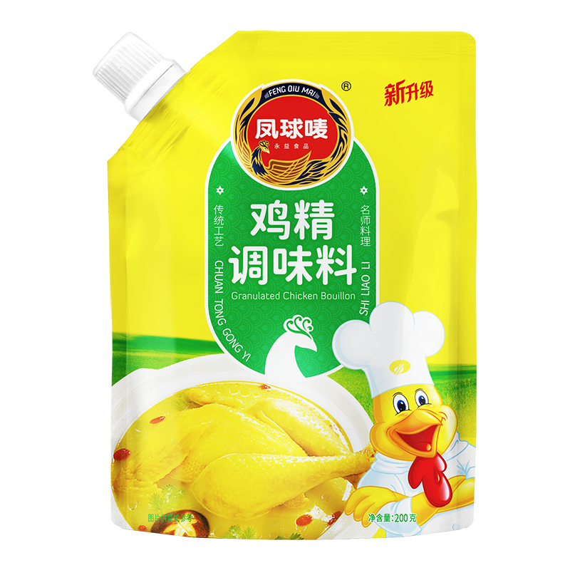 凤球唛(phoenix&earth) 凤球唛 带嘴鸡精 香脆炸粉 食用盐焗手撕鸡