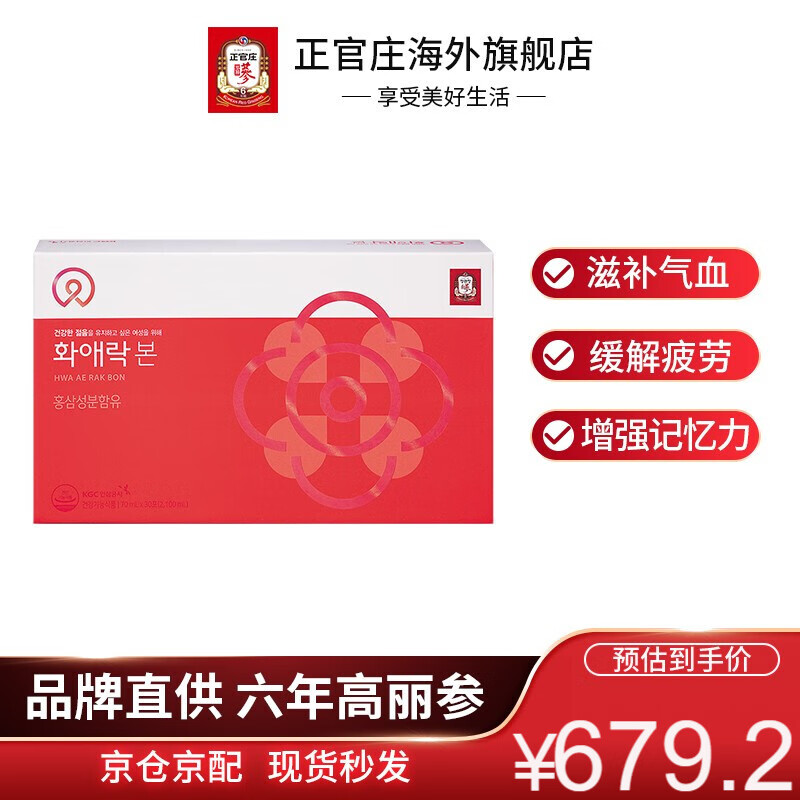 正官庄红参液和爱乐本高丽参浓缩液价格走势