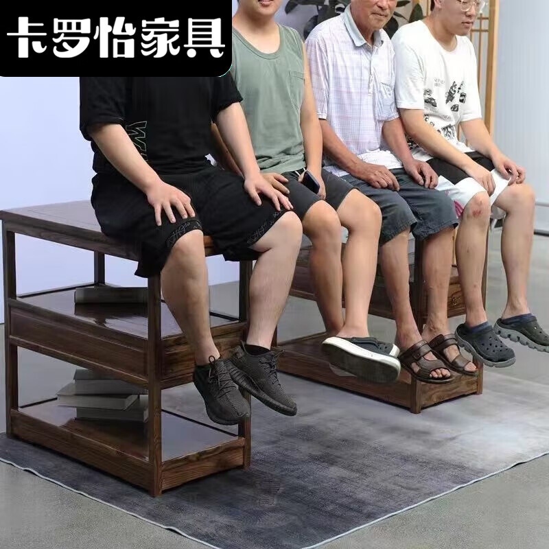 卡罗怡2023新款实木书桌榆木书法桌子书画桌禅意新中式书房办公桌写字台 1米3单桌(增笔架)