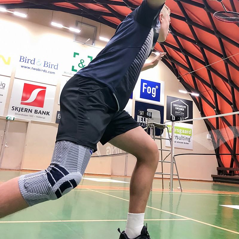 Suprotecyo运动护膝男女专业羽毛球装备篮球跑步半月板膝盖保护轻薄透气护具 BD8（单只） 3XL (上围52-55cm，下围44-47cm)