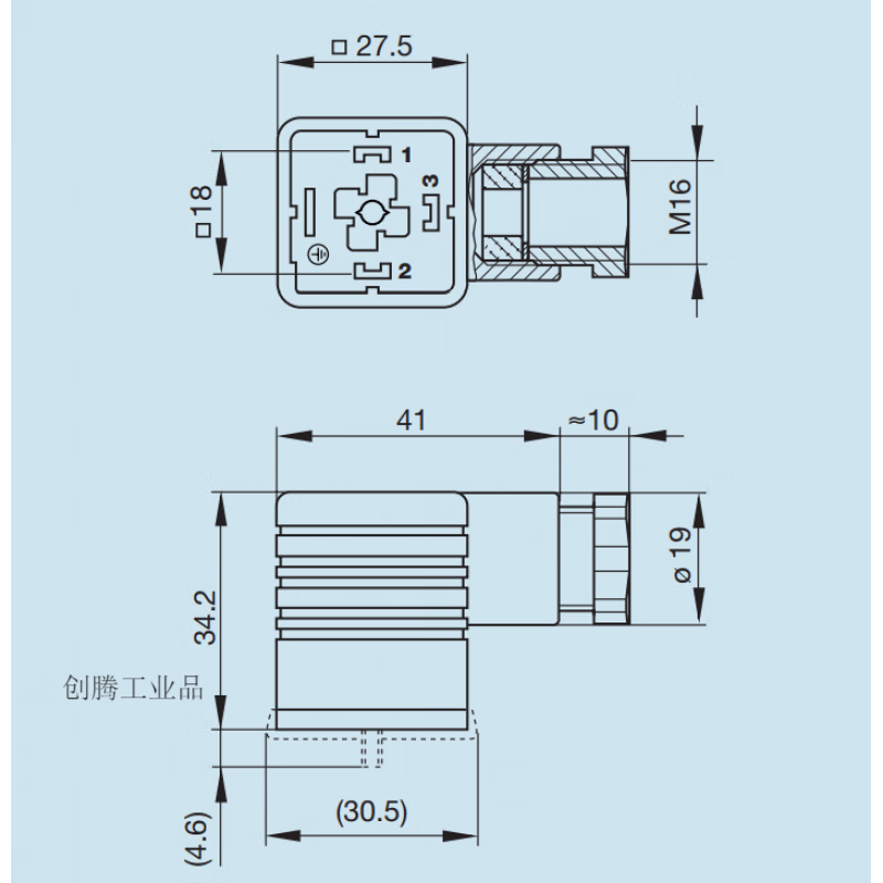 赫斯曼hirschmann液压气动电磁阀插头b12 gdm 2011 j执行器ul 1 p