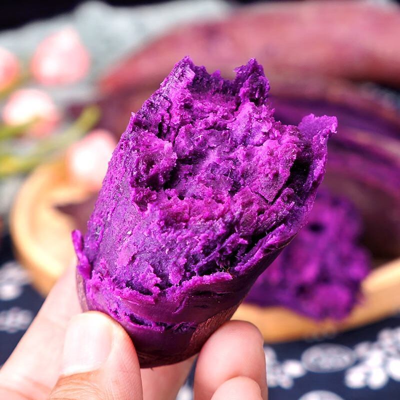 秦品堂紫薯正宗紫罗兰紫薯代餐粗粮轻食佳品农特产紫薯新鲜蔬菜 优选果5斤常规款