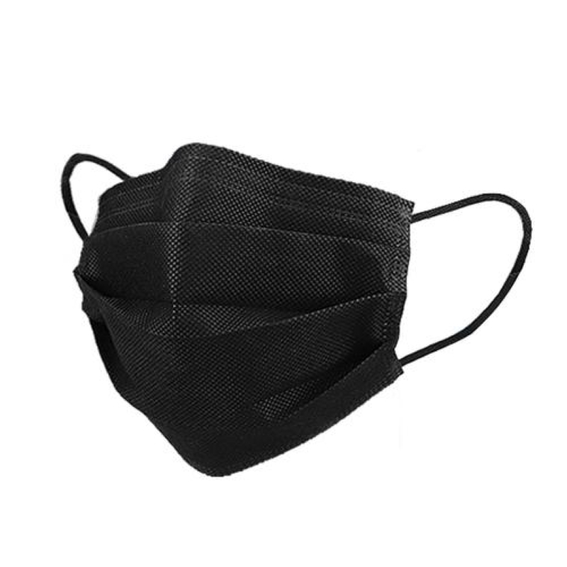 伏兴 一次性口罩三层含熔喷布防护口罩防飞沫口罩防尘口罩 黑色 2000