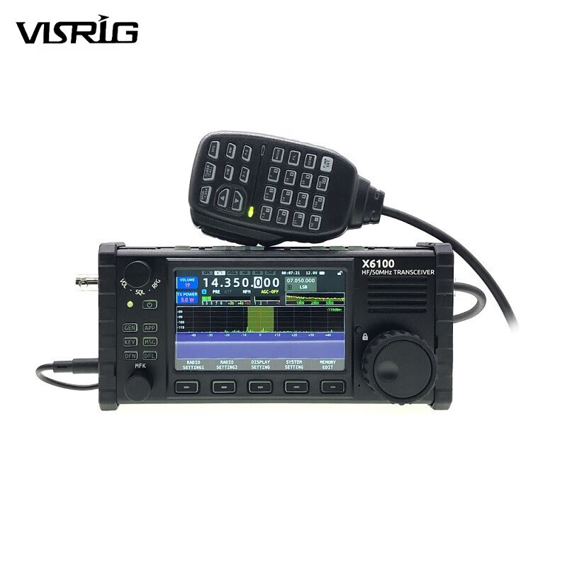 协谷短波电台x6100便携sdr全模式便携式收发信机内置天调 hf/50mhz