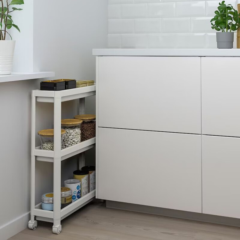 彬蔚窄缝收纳维灰恩小推车置物架浴室夹缝卫生间缝隙厨门后架子储物架