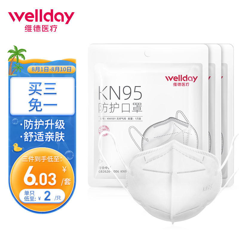 维德KN95口罩分析：高效防护，品质卓越，设计美观