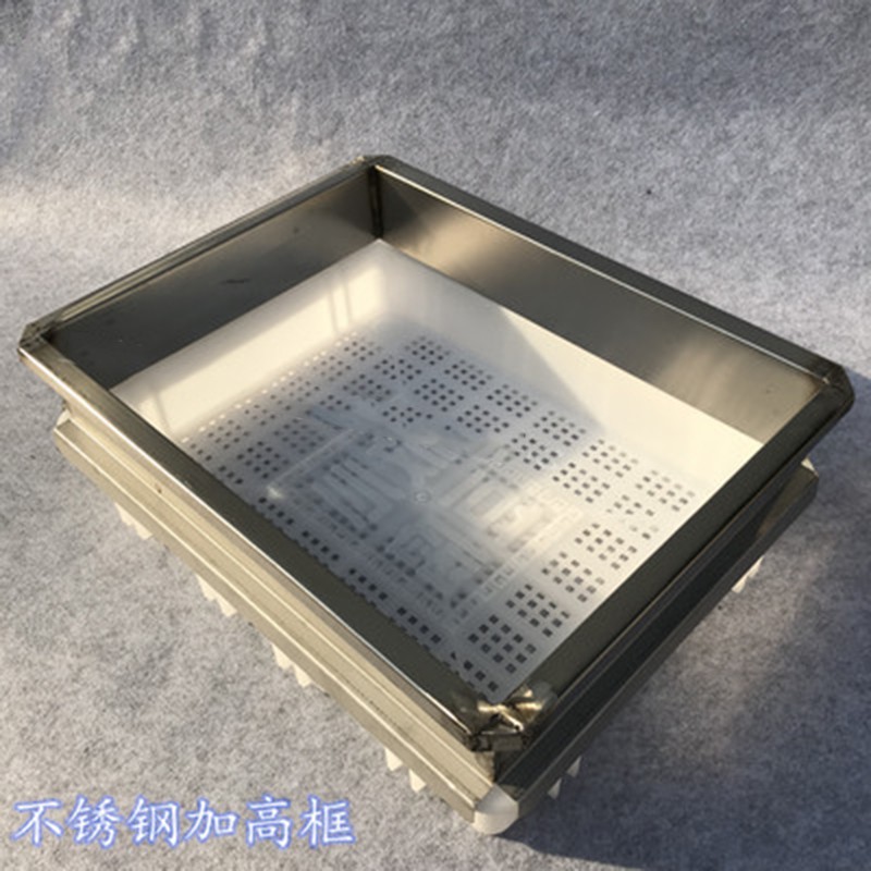 豆腐模具加高框 不锈钢包浆套模无底框 放心豆腐盒通用加高半截筐