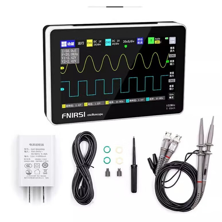 FNIRSIƽ������ʾ����˫ͨ��100MHz����1GS����С�ͱ�Яʽ 1013Dʾ����������10X̽ͷ�� 616.42Ԫ