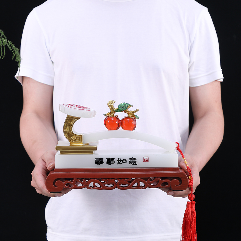 玄关电视柜新房吉祥装饰品办公室工艺品送朋友搬新家礼物乔迁新居礼品