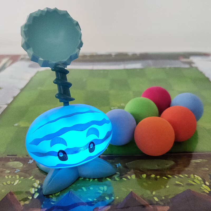 牧王星植物大战僵尸冰西瓜投手会发光抛射炮弹男孩新款大号单个儿童