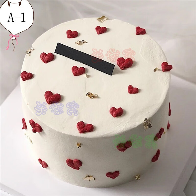 芙滋窝情侣情人节生日蛋糕结婚纪念日送老婆男女朋友手绘全国同城配送